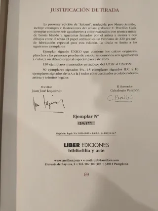 Salomé Wilde Perellon, solo 199 ejemplares, 6 agua