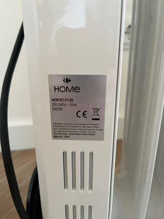 Stufa a olio Carrefour Home 2500W con ruote