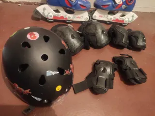 Patines y equipo de protección infantil