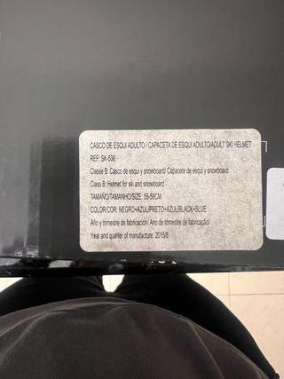 Casco Esquí Tijuana Talla M Negro