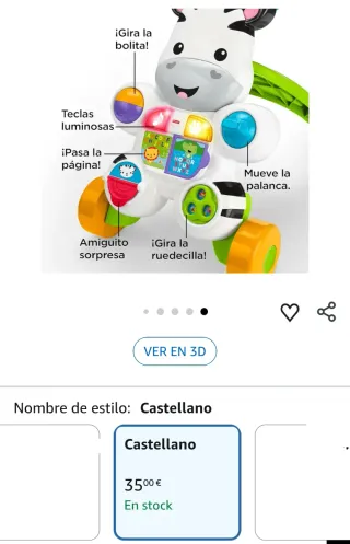 Fisher-Price Cebra Parlanchina Ríe y Aprende
