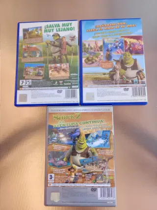 Pack 3 Juegos Shrek PS2: Shrek 2, Shrek Tercero, S