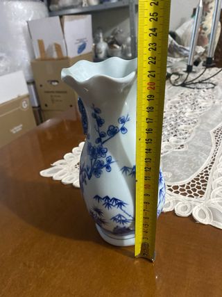 Jarrón porcelana Chino antiguo