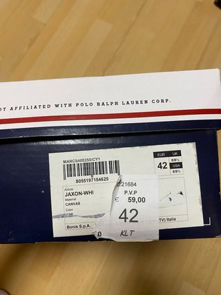 Zapatillas Polo Ralph Lauren Blancas Talla 42