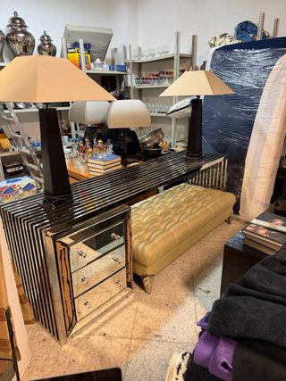 Banco pie de cama Lamartine Beige Cuero