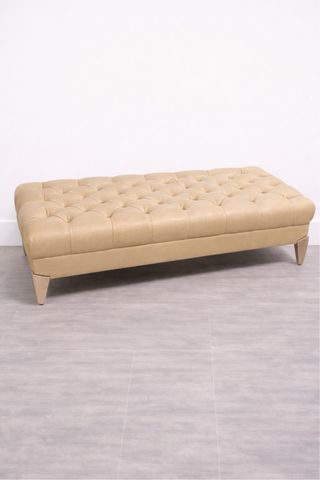 Banco pie de cama Lamartine Beige Cuero