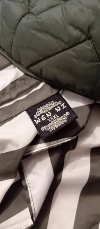 Anorak señora verde y multicolor