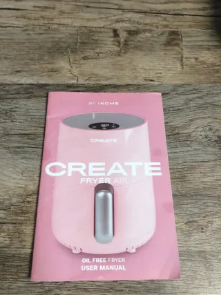 Freidora de aire rosa