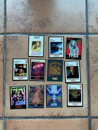 Cartas Panini Stranger Things 1985-1986