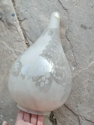 Tulipa antigua lámpara cristal decorada