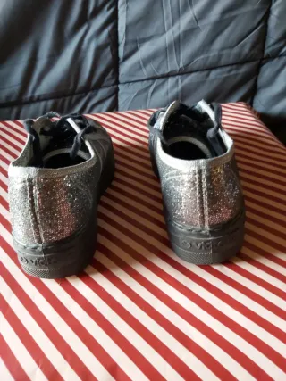 Zapatillas Victoria Plata Brillantes
