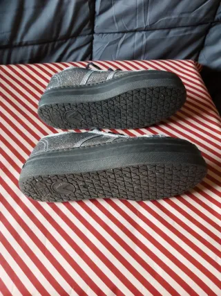 Zapatillas Victoria Plata Brillantes