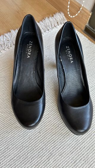 Zapatos de salón ZENDRA piel negro talla 39