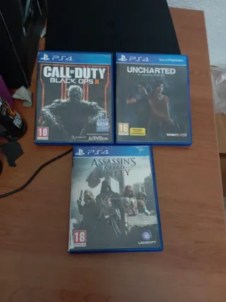 Lote 3 Juegos PS4: Call of Duty, Uncharted, Assass
