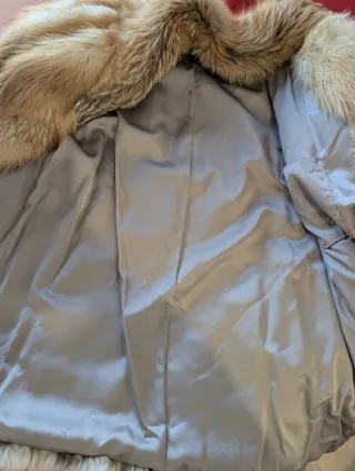 Abrigo de piel de zorro IVONE L/XL