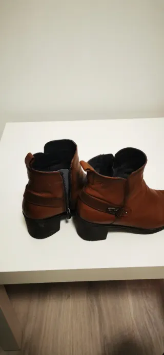 Botines marrones de cuero