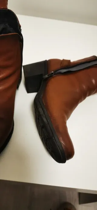 Botines marrones de cuero