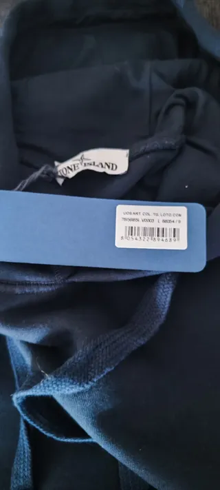 Hoodie Stone Island Azul Tamanho L