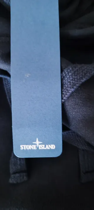 Hoodie Stone Island Azul Tamanho L