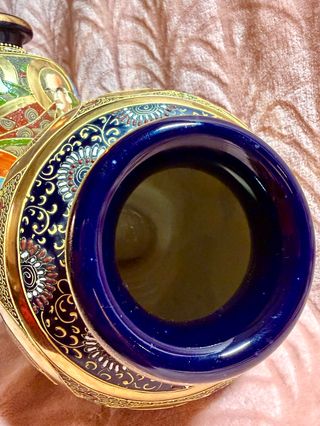 2 Jarrónes estilo Satsuma 33 cm