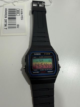 Reloj Casio F-91W Negro