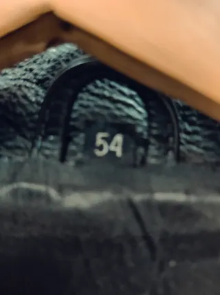 Cazadora Motera Cuero Negra Talla 54