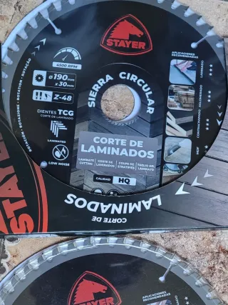 2 Discos de Sierra Circular Corte Laminados