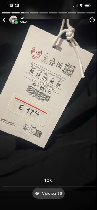 Top asimétrico negro talla M