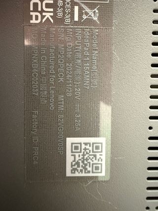 Lenovo IdeaPad 1 15AMN7