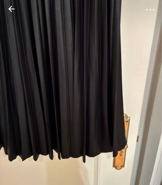 Falda Zara Plisada Polipiel Talla Única