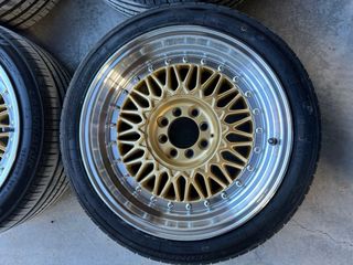 Llantas tipo BBS RS – 16” – 4x100 con neumáticos