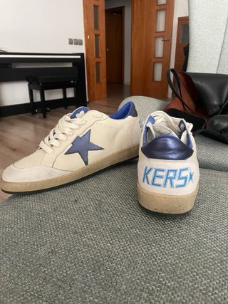 Golden Goose Sneakers Blancas y Azules
