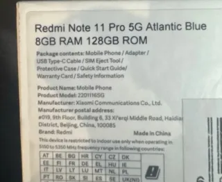 Xiaomi Redmi Note 11 Pro