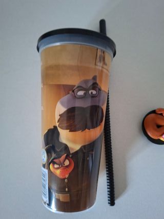 Vaso + canudo + Figura Los Tipos Malos 2 Cine Excl