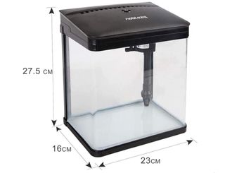 Acuario LED 7 litros con filtro