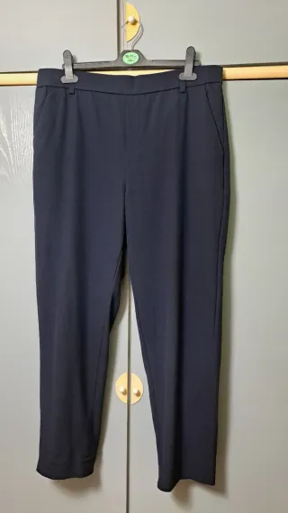 Pantalón recto azul