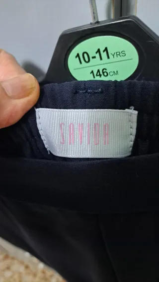 Pantalón recto azul