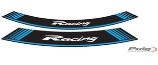 Tiras de neumáticos Puig Racing azules