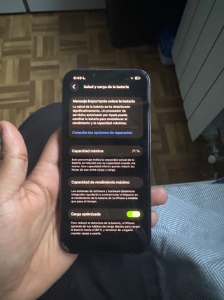 iPhone 13 Pro, único detalle BATERIA AL 71%