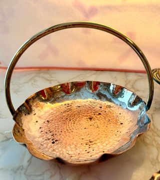 Lote bandejas y cuencos vintage cobre