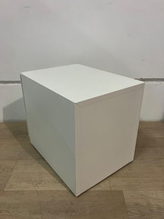 Buc metálico blanco mate sin llave