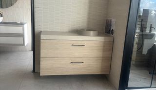 MUEBLE NEOS 2 CAJONES LAMINADO HAYA