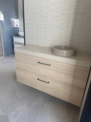 MUEBLE NEOS 2 CAJONES LAMINADO HAYA