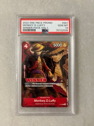 2022 PSA 10 Monkey D. Luffy Winner Pack Vol 1 #007