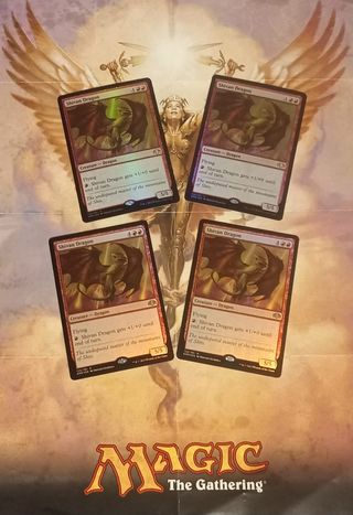 Shivan Dragon Foil x4 - Magic The Gathering