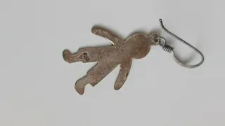 Pendientes de plata figura niño