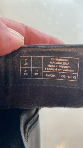 Botas negras de cuero Dr Martens