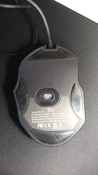 Ratón Gaming Rii Negro y Gris