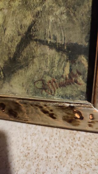 Un'opera d'arte firmata intitolata "II silenzio de