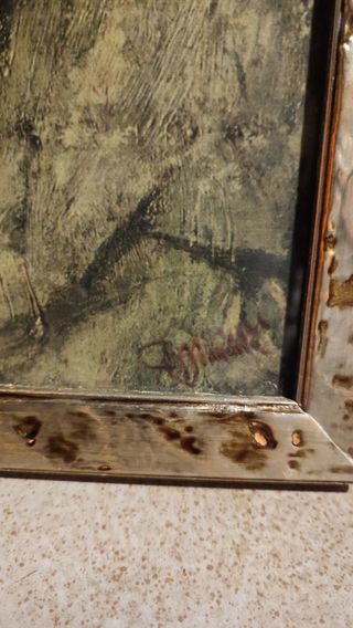 Un'opera d'arte firmata intitolata "II silenzio de